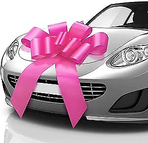 #ad Giant Car Bow Pink 30 inch Big Gift Wrapping Bow for Large Gift $21.11