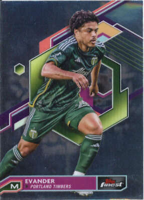 #ad 2023 Topps Finest Major League Soccer #51 Evander Portland Timbers $1.95