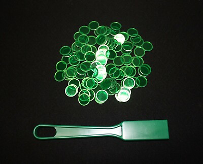 #ad Magnetic Green Bingo Wand and 100 Chips Markers – Use on paper sheets cards $8.75