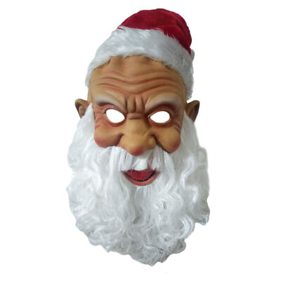 #ad Christmas Halloween Santa Claus Latex Mask Party Cosplay Costume Masquerade Prop $35.99