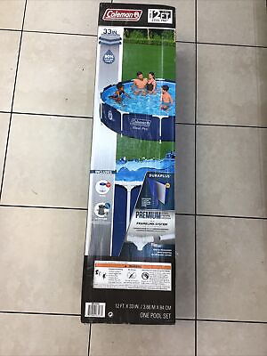 #ad Coleman Steel Pro Max 12#x27; x 33quot; Frame Above Ground Pool Set New $299.95