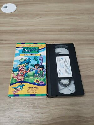 #ad Dragon Tales Lets All Share VHS 2000 Classic Kids Cartoon Movie TESTED $9.99