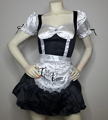 #ad HALLOWEEN Women#x27;s Sexy French Maid Costume with Dress Apron and Head Ornament $10.60