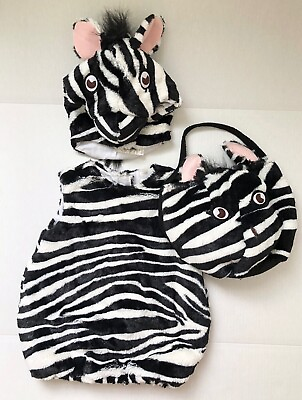 #ad Pottery Barn Kids Zebra Halloween Costume Treat Bag 12 24M Child Horse Pony $44.95