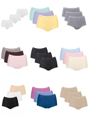 #ad Sloggi Maxi Briefs Knickers Basic Brief 3 Pack 95% Cotton High Rise Lingerie GBP 34.65