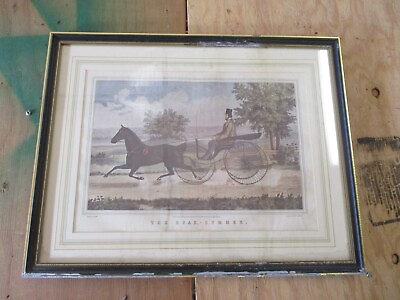 #ad 1853 THE ROAD SUMMER Large Folio Nathaniel Currier Lithograph 20quot; x 16quot; $64.99