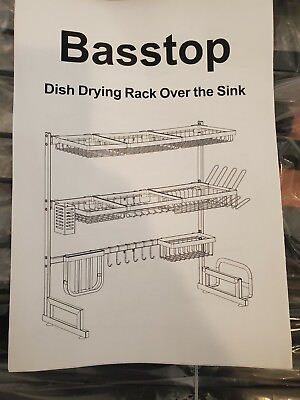 #ad Basstop Dish Drying Rack Over The Sink Black $185.00