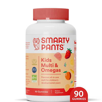 #ad SmartyPants Kids Multi amp; Omega 3 Fish Oil Gummy Vitamins with D3 C amp; B12 90... $29.40