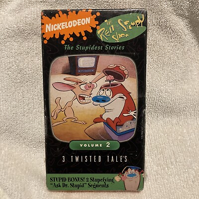 Vintage Nickelodeon The Ren amp; Stimpy show factory sealed vhs 1993 Sony wonder $20.00