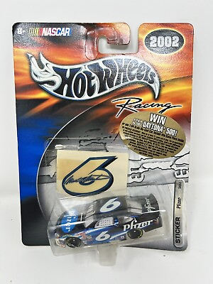 #ad 2002 Mattel Hot Wheels Racing Pfizer Mark Martin with Sticker 54853 $5.00