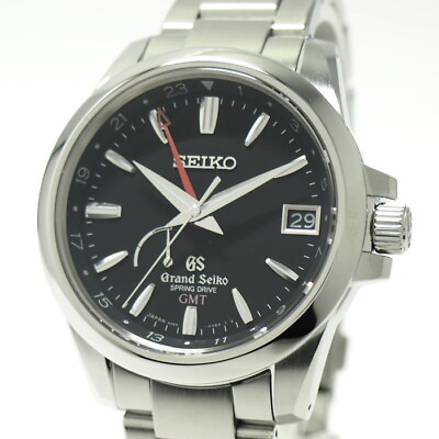 #ad Used GRAND SEIKO Spring Drive Automatic SS Black Dial 9R66 0AE0 $3337.77