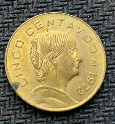 #ad 1972 Mexico 5 Centavos Coin BU UNC #C1246 $24.40