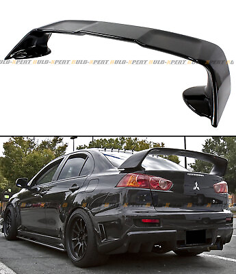 #ad For 2008 17 Mitsubishi Lancer JDM EVO 10 X Style Gloss Black Trunk Spoiler Wing $125.99