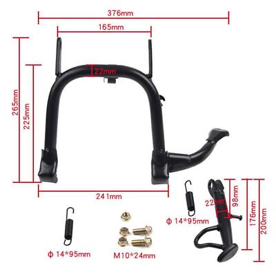 #ad Parking Leg Kickstand Bracket×1 Motorcycle Double Foot Side Stand Center $119.00