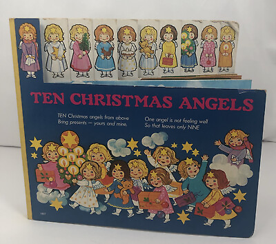 #ad Ten Christmas Angels Hardback Book 1985 Brimax Books England ISBN 0 86112 328 x $7.00