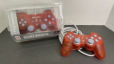 #ad OFFICIAL SONY OEM Crimson Red DualShock X2 1 Factory Sealed 1 Slightly Used $264.99