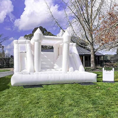#ad 16x13ft White Wedding Bounce House White Bouncy Castle Bouncer for Party Event $1685.00