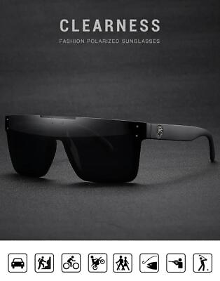 #ad 2024 Original Luxury Polarized Heat Wave Sunglasses Sport Goggle Uv400 with Case $17.99