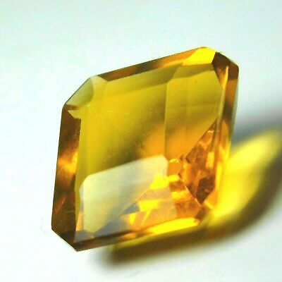 #ad 6.30 Ct Lab Created Yellow Sapphire Square Cut Gemstones Free Shipping CERTIFIED $17.65