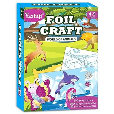 #ad Foil Art Craft Kits for Kids Foil Fun Dinosaurs Mess free Animals Mega Pack $29.76