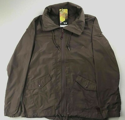 #ad Mountain Hardwear MHW Womens Small Brown Full Zip Hooded Urbanite ll Jacket $35.99