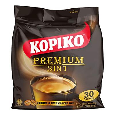 #ad Kopiko 3 in 1 Instant Coffee 21.2 oz 30 Sachets $14.47