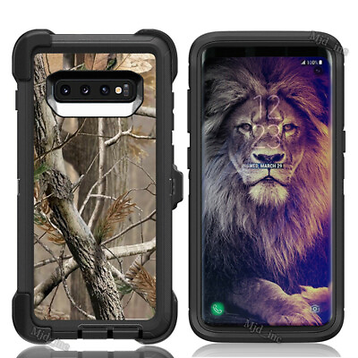 #ad For Samsung Galaxy s10 Defender Case With Holster Camo Clip Fits Otter box $12.99