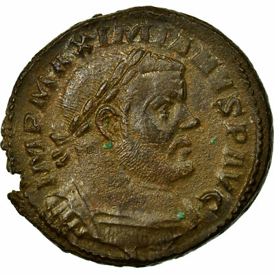 #ad #61546 Coin Maximianus Follis Trier AU Copper Cohen:156 $141.70