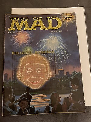 #ad Mad Magazine #34 August 1957 Fourth of July VG shipping included $44.90