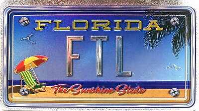 #ad Ft. Lauderdale Florida Foil Panoramic Dual Sided Fridge Magnet $8.00
