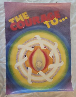 #ad The Courage To Poster Used 32quot; x 24quot; Nice $15.00