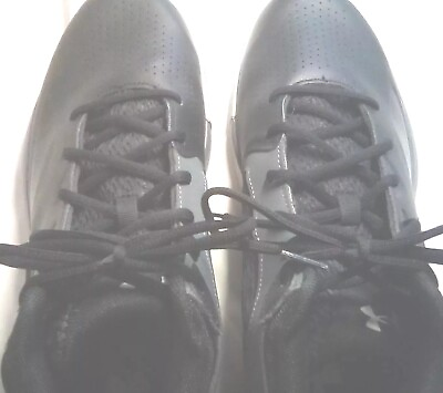 #ad Under Armour Unisex Basketball Shoe Color Gray Black Size M13 W14.5 $41.00