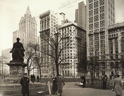 #ad 1936 Madison Square Looking northeast NY New York 8.5quot; x 11quot; Reprint $8.95