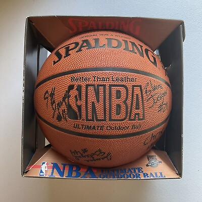 #ad Spalding Ultimate Outdoor Basketball NBA David J. Stern Unknown Signatures New $52.76