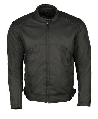 #ad M Boss Motorcycle Apparel Size XXL Black Mens Nylon Racer Jacket w Mesh Panel $90.04