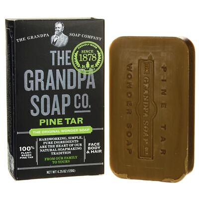 #ad Grandpa Soap Co. Pine Tar Soap 4.25 oz Bar S $8.46
