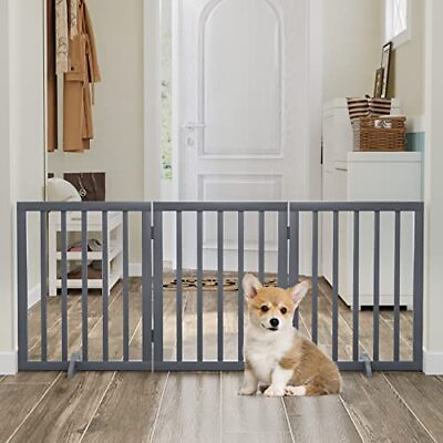 #ad Semiocthome Free Standing Pet Gates for Dog Indoor 3 Panel Puppy Gates for T... $126.65