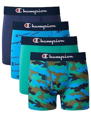 #ad #ad Champion Boxer Brief Boys 4 Pack Wicking Lightweight Stretch Stretch Comfortable $15.00