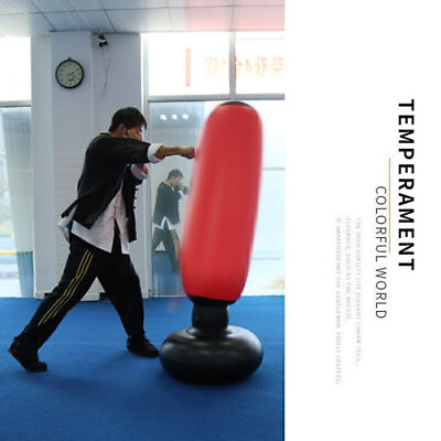 #ad #ad Fitness Training Inflatable Boxing Punching Bag Tumbler Sandbag for Adult Kids $30.79