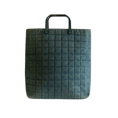 #ad Chanel Chocolate Bar Blue Denim Jeans Tote Bag Shoulder Bag $755.00