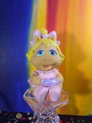 #ad Miss Piggy Muppet Babies 1984 Hasbro Vinyl 5quot; Figure $9.75