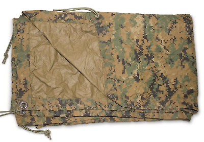 #ad USMC MARPAT Woodland Digital Camo pattern Reversible Field Tarp Tarpaulin $35.95