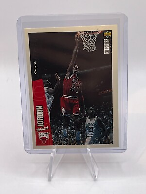 #ad 1996 Collectors Choice Michael Jordan #23 Basketball Card Bulls HOF $2.99
