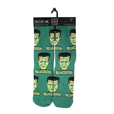#ad Odd Sox Universal Monsters Frankenstein Crew Sock Sizes 6 13 $10.99