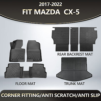 #ad For 2017 2022 Mazda CX 5 Floor Mats Cargo Mats Backrest Mats Trunk Liners $84.99