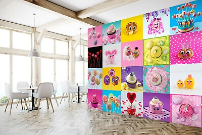 #ad 3D Cute Children Dessert O226 Wallpaper Wall Mural Self adhesive Assaf Frank Fay AU $336.99