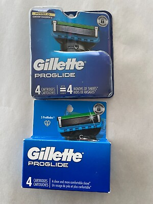 #ad Gillette ProGlide Razor Blades Refill 4 Cartridges *LOT OF 2* NEW FREE SHIP 2532 $17.89