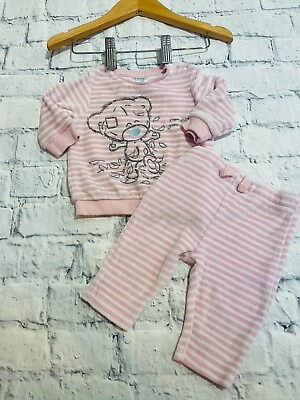 #ad Baby Girls Newborn Clothes Knitted Teddy Top Leggings Outfit *We Combine Postage GBP 4.05
