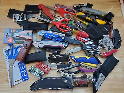 #ad TSA LOT of Knives Multi Tools amp; More 15 LBS Variety Mix FREE SHIPPING $84.99