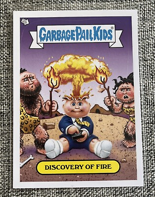 #ad 2012 Garbage Pail Kids Adam Bomb Through History White #4 Discovery of Fire $3.99